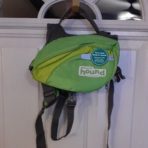 Outward Hound Green Dog Backpack